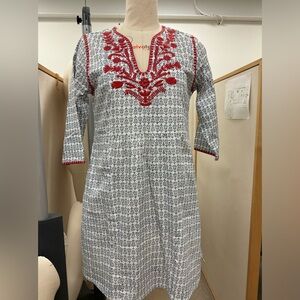 Never worn Sigrid Olsen block print dress